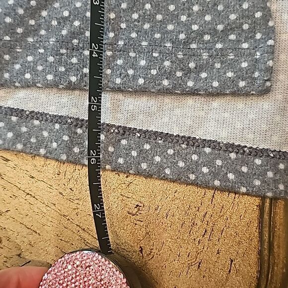 Cozy polka dot hooded sweater size S - Picture 7 of 9